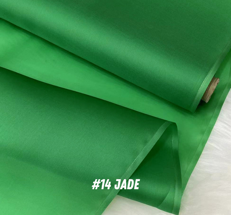 29 Solid Colors - 14 Momme Silk Organza Satin Fabric for Prom Dresses - 140cm wide by the Yard