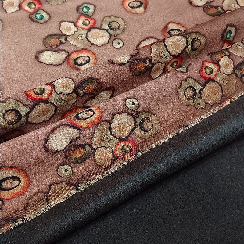 GUYQCS- Handmade 40 Momme Mud Silk Satin Fabric By the Yard