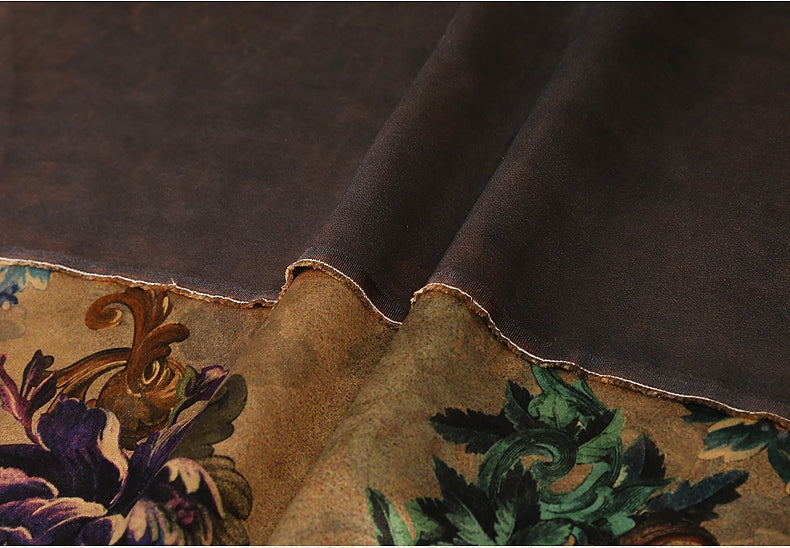 GUJFWH - Handmade 50 Momme PIZI Mud Silk Satin Fabric - 140cm wide by the Yard