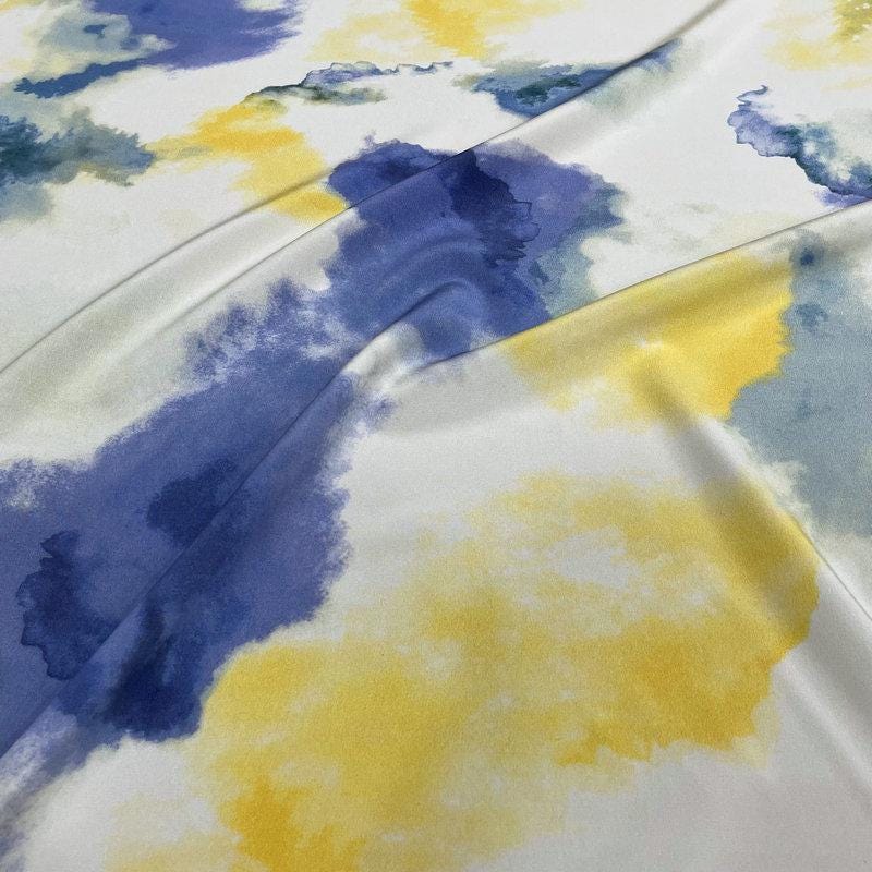 CPYHFC - 30 Momme Stretchy Heavy Crepe de Chine Silk Fabric - 108cm wide by the Yard