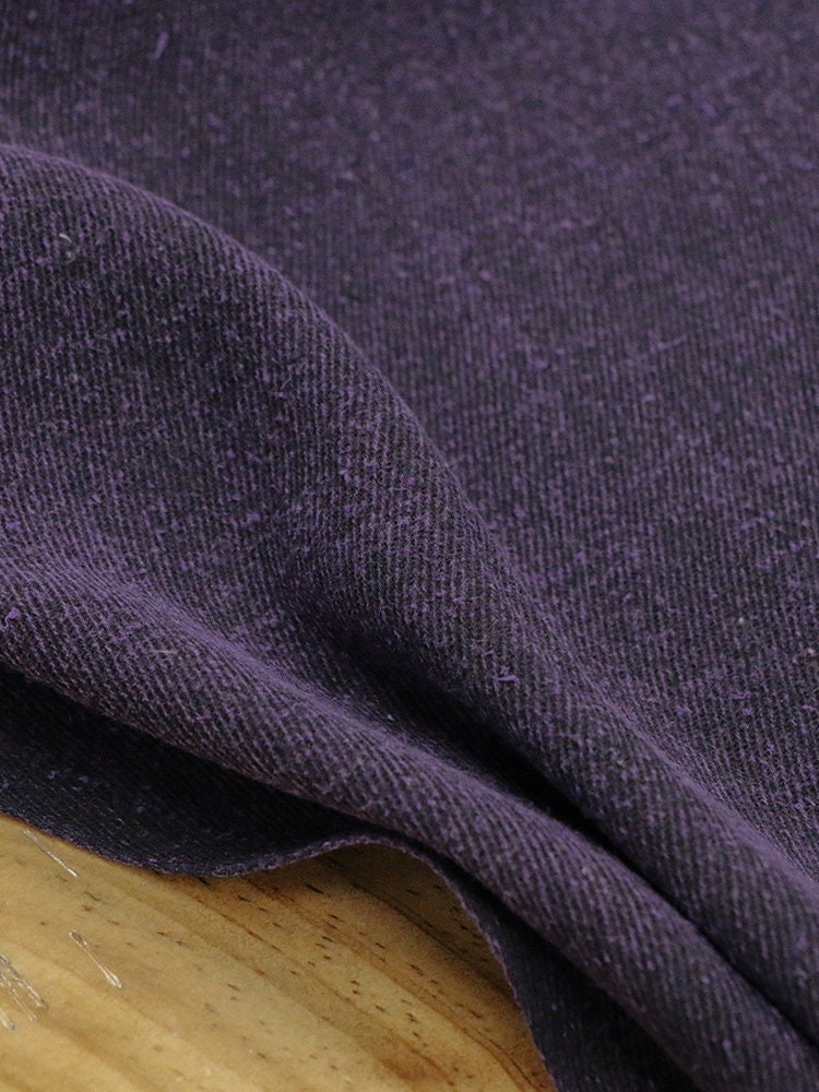 ZILV - Heavyweight Vintage Mulberry Oil Silk Coarse Cloth Tussah Silk Fragrant Cloud Gauze Fabric - 97cm wide by the Yard