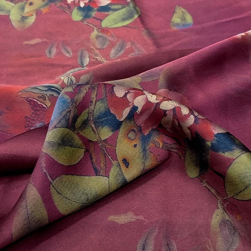 GUYHSL - Handmade 40 Momme Mud Silk Satin Fabric - 112cm by the Yard
