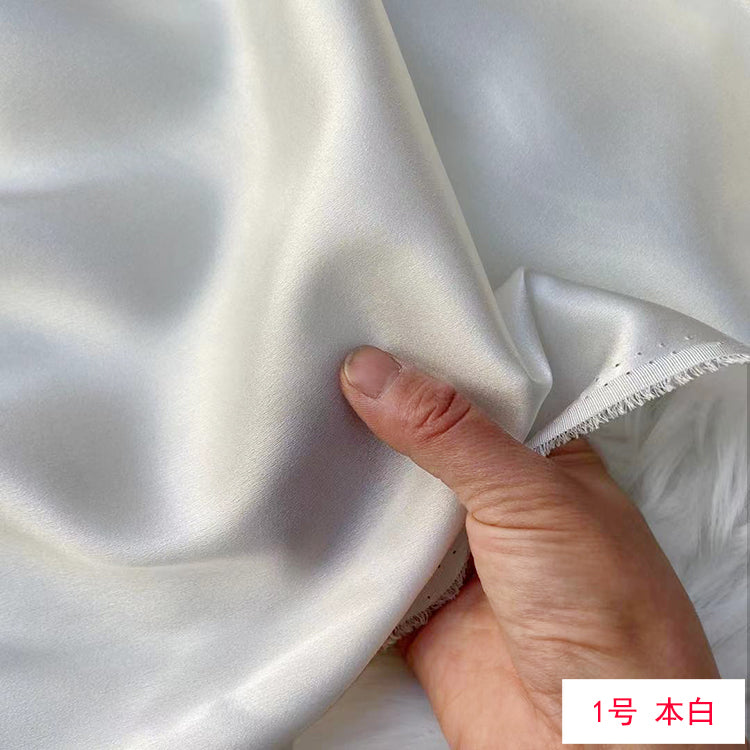80 Colors #1-25 - 19 momme Stretch Silk Satin Fabric - 140cm wide by the Yard