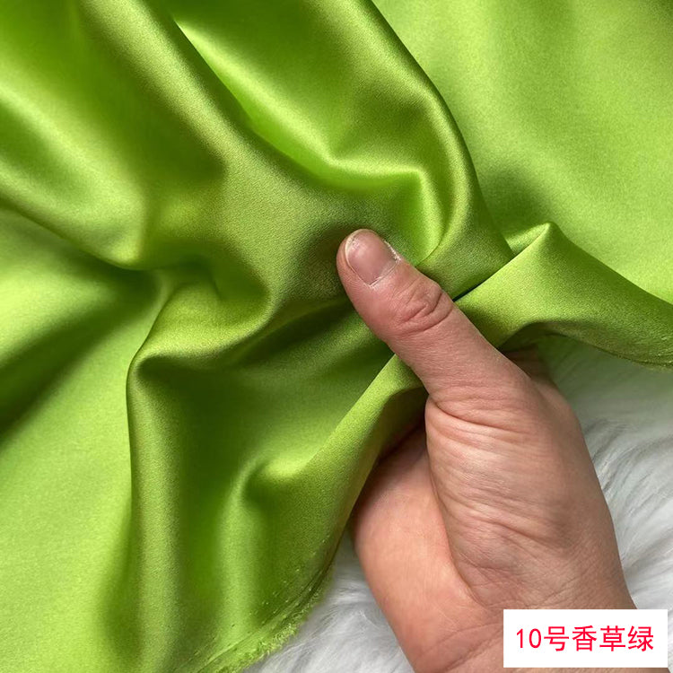 80 Colors #1-25 - 19 momme Stretch Silk Satin Fabric - 140cm wide by the Yard