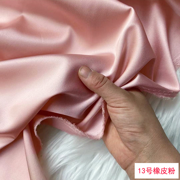 80 Colors #1-25 - 19 momme Stretch Silk Satin Fabric - 140cm wide by the Yard