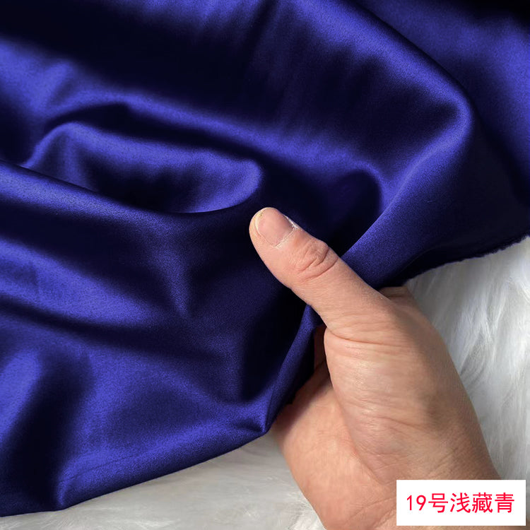80 Colors #1-25 - 19 momme Stretch Silk Satin Fabric - 140cm wide by the Yard
