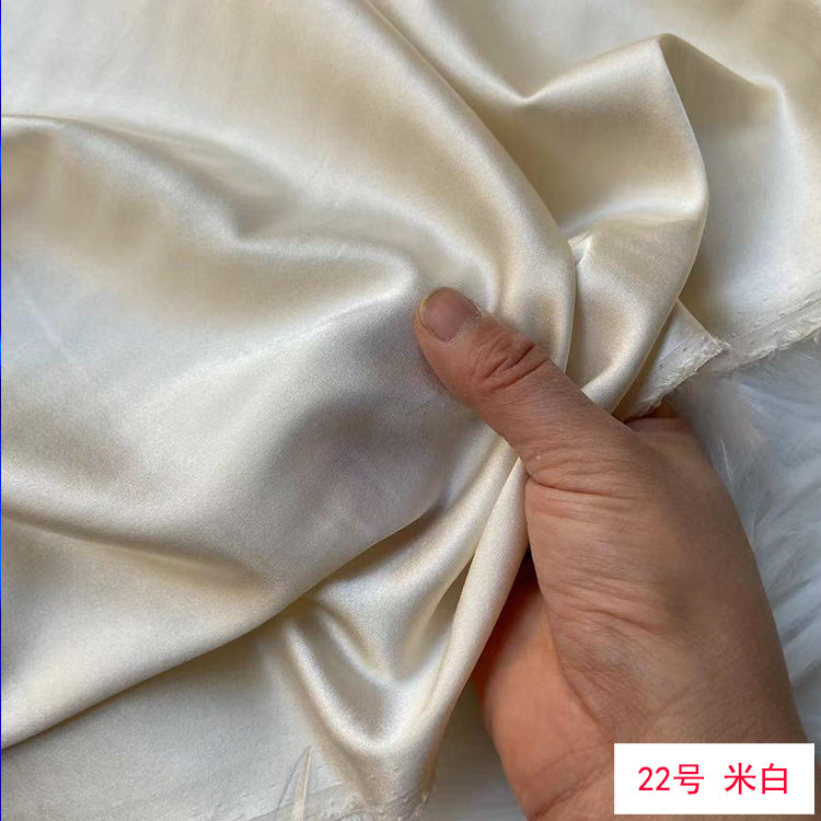 80 Colors #1-25 - 19 momme Stretch Silk Satin Fabric - 140cm wide by the Yard