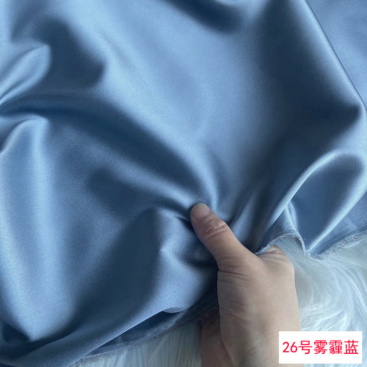 80 Colors #1-25 - 19 momme Stretch Silk Satin Fabric - 140cm wide by the Yard