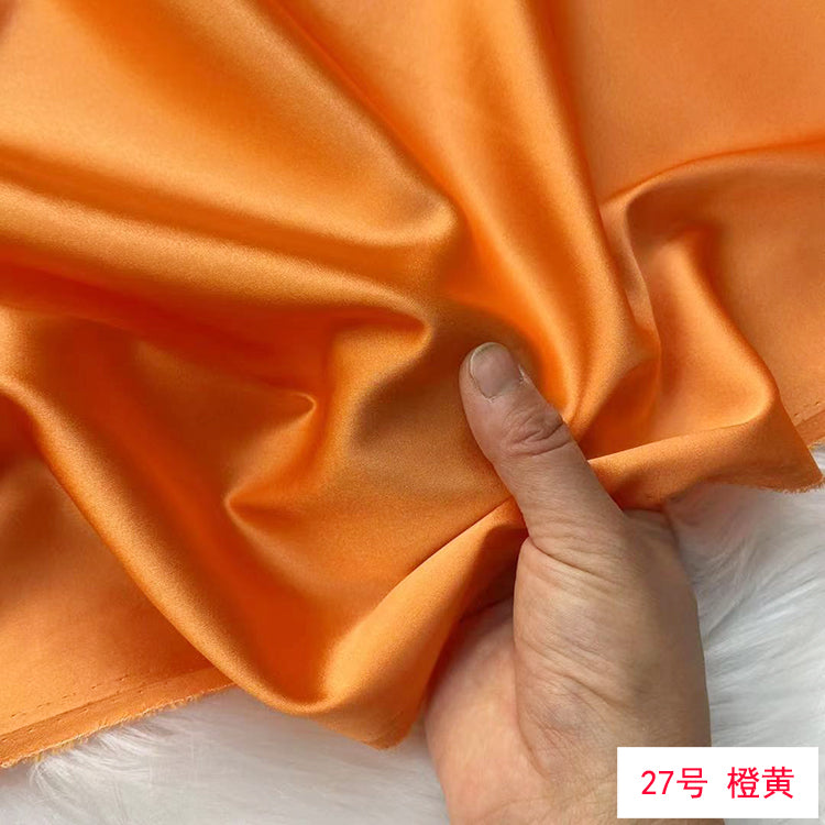 80 Colors #1-25 - 19 momme Stretch Silk Satin Fabric - 140cm wide by the Yard