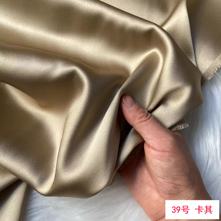 80 Colors #1-25 - 19 momme Stretch Silk Satin Fabric - 140cm wide by the Yard