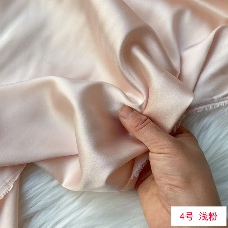 80 Colors #1-25 - 19 momme Stretch Silk Satin Fabric - 140cm wide by the Yard