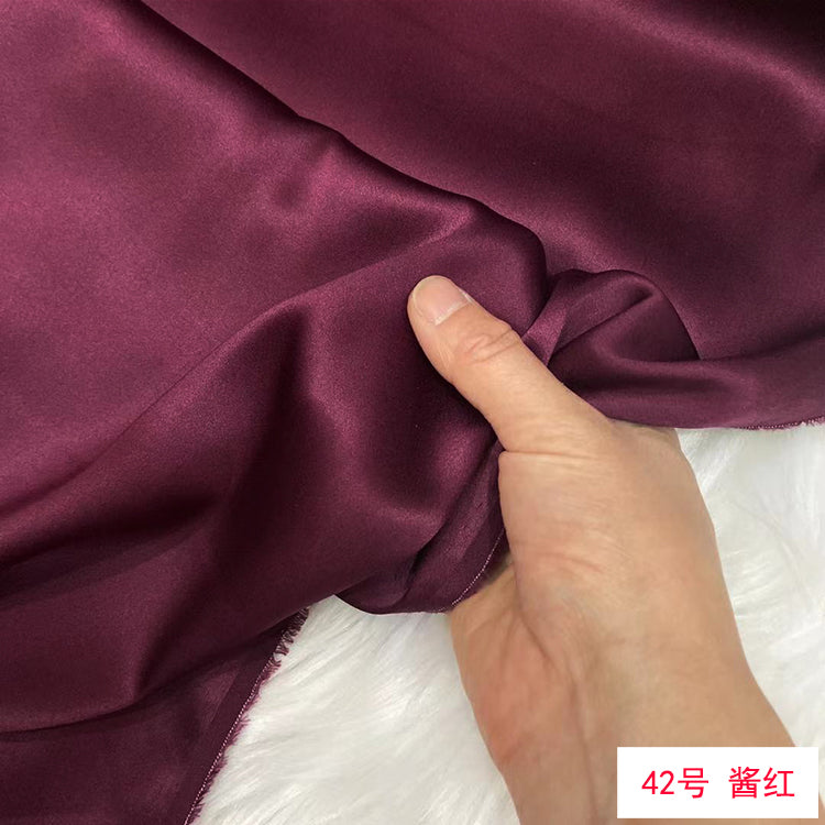 80 Colors #1-25 - 19 momme Stretch Silk Satin Fabric - 140cm wide by the Yard
