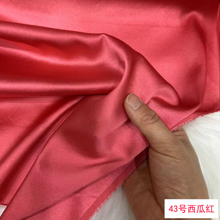 80 Colors #1-25 - 19 momme Stretch Silk Satin Fabric - 140cm wide by the Yard