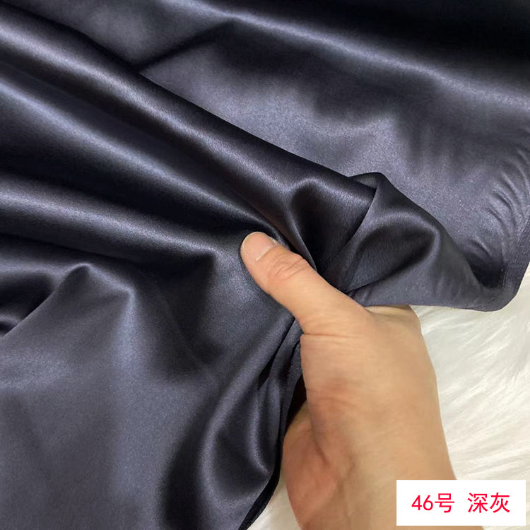 80 Colors #1-25 - 19 momme Stretch Silk Satin Fabric - 140cm wide by the Yard