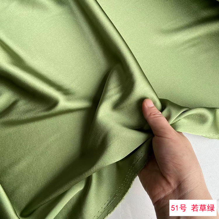 80 Colors #1-25 - 19 momme Stretch Silk Satin Fabric - 140cm wide by the Yard