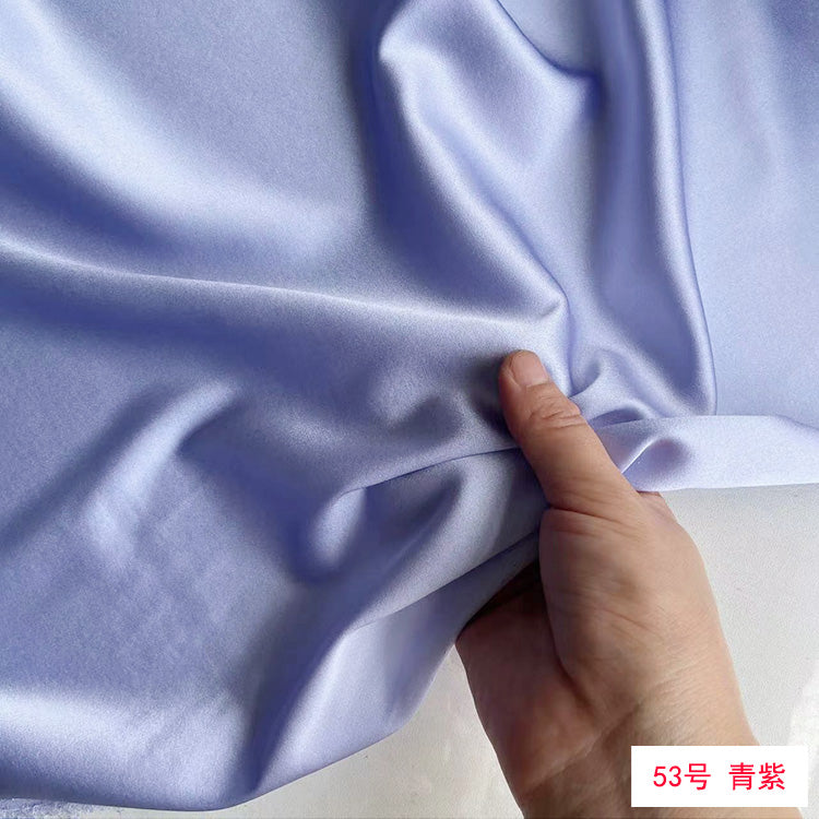 80 Colors #1-25 - 19 momme Stretch Silk Satin Fabric - 140cm wide by the Yard