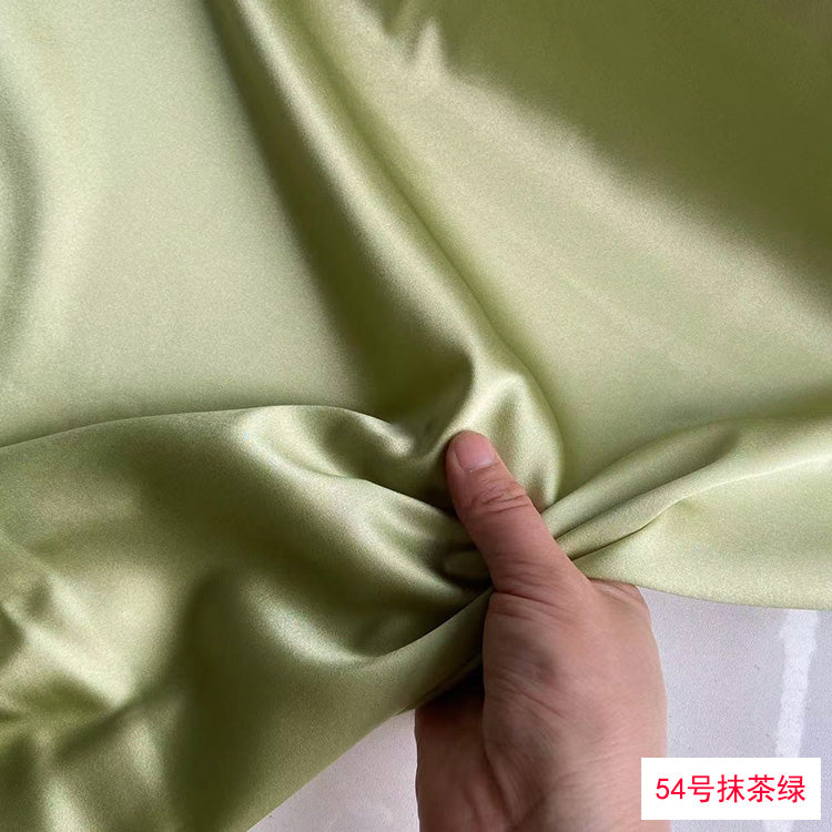 80 Colors #1-25 - 19 momme Stretch Silk Satin Fabric - 140cm wide by the Yard