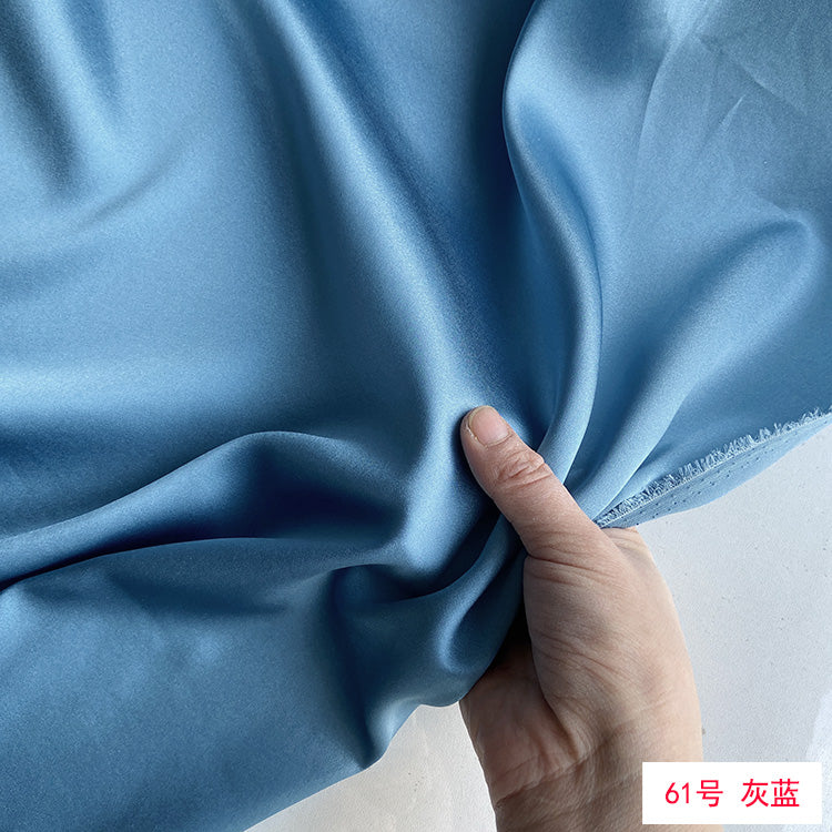 80 Colors #1-25 - 19 momme Stretch Silk Satin Fabric - 140cm wide by the Yard