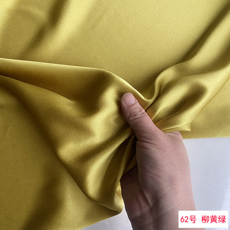 80 Colors #1-25 - 19 momme Stretch Silk Satin Fabric - 140cm wide by the Yard