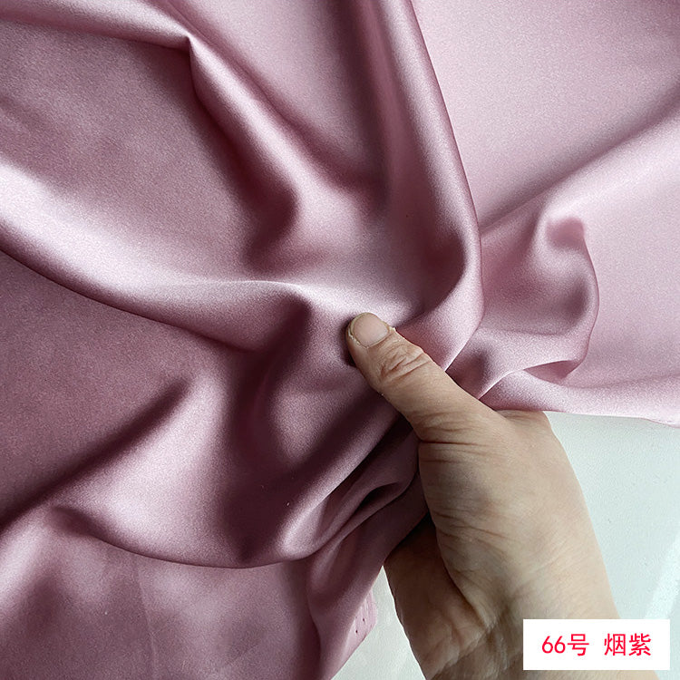 80 Colors #1-25 - 19 momme Stretch Silk Satin Fabric - 140cm wide by the Yard
