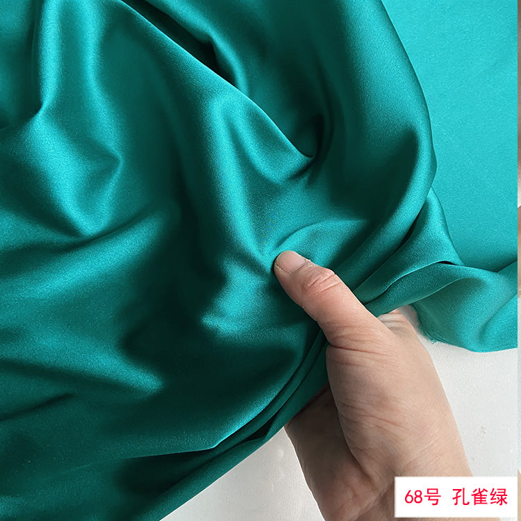 80 Colors #1-25 - 19 momme Stretch Silk Satin Fabric - 140cm wide by the Yard