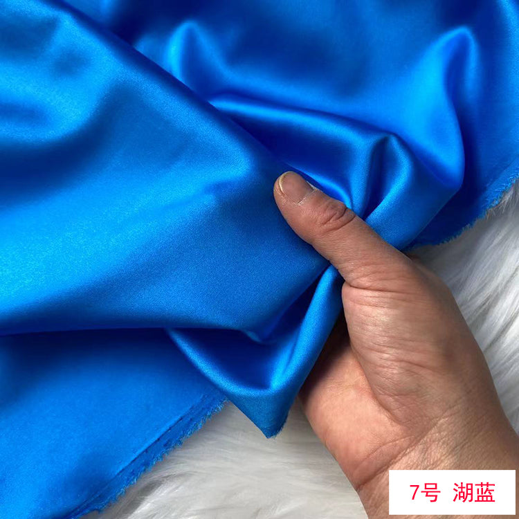 80 Colors #1-25 - 19 momme Stretch Silk Satin Fabric - 140cm wide by the Yard