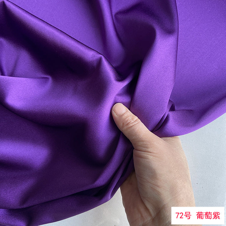 80 Colors #1-25 - 19 momme Stretch Silk Satin Fabric - 140cm wide by the Yard