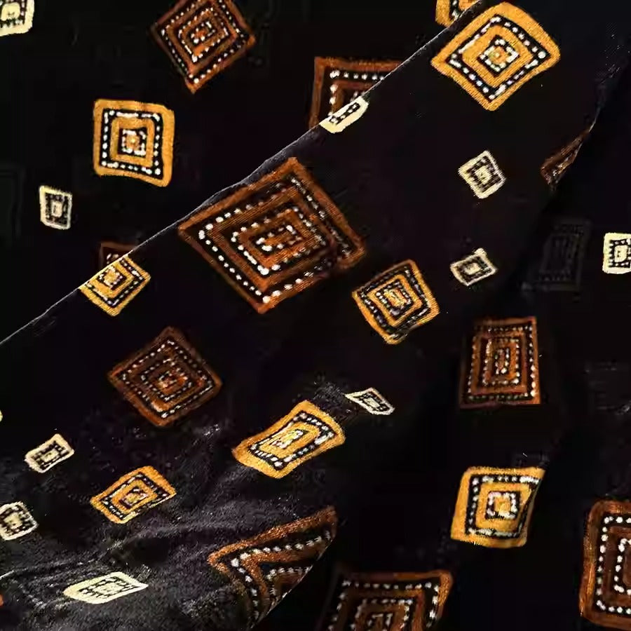XYYHSR041 - Print Silk Velvet Fabric, 140cm wide by the Yard