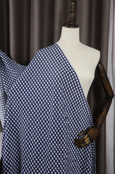 HEIGEZ - 18 momme Classic Plaid Print Silk Crepe de Chine Fabric - 138cm wide by the Yard