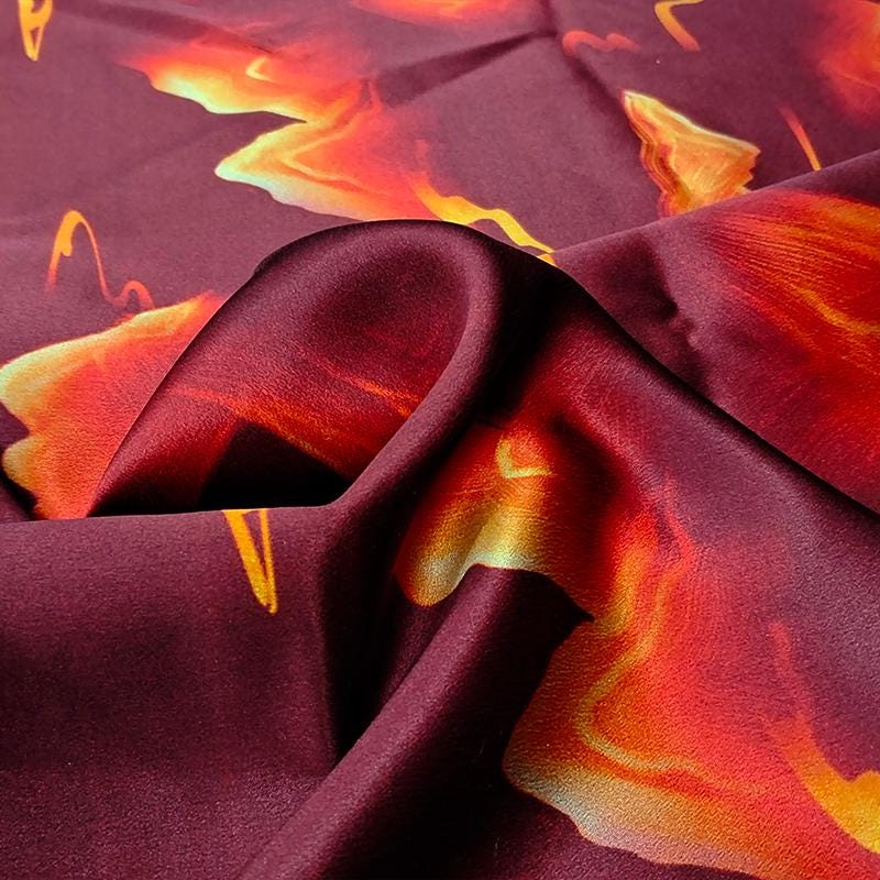 GUYRIZ - Handmade 40 Momme Mud Silk Satin Fabric -112cm By the Yard