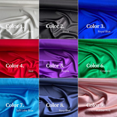 30 Momme Silk Charmeuse Fabric, 114cm Wide, 80 Colors (#41-80), Luxury Mulberry Silk