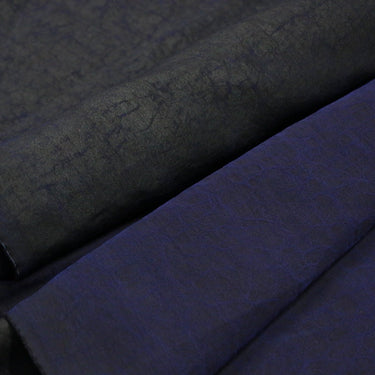 VIOLET - 22 Momme Cracks Handmade Plant Dye Mud Silk Fabric, 110cm by the Yard