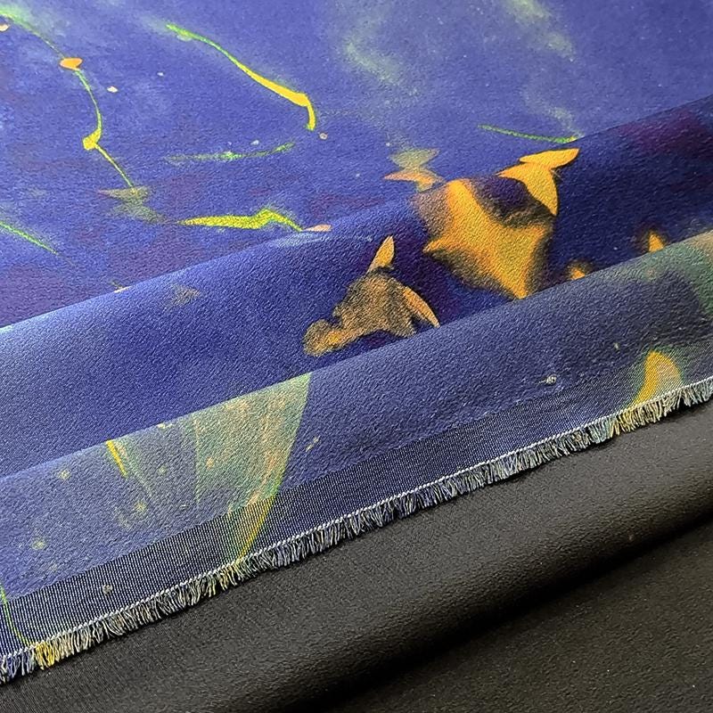 GUYLXD - Handmade 40 Momme Mud Silk Satin Fabric - 112cm By the Yard