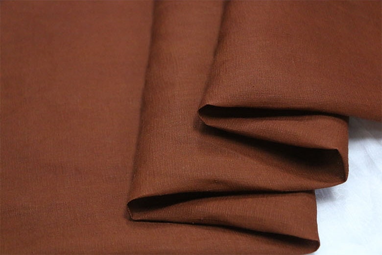 SIMAJILI - 16 Momme Handmade Plant dye HongYunsha Silk Linen Fabric-By the Yard