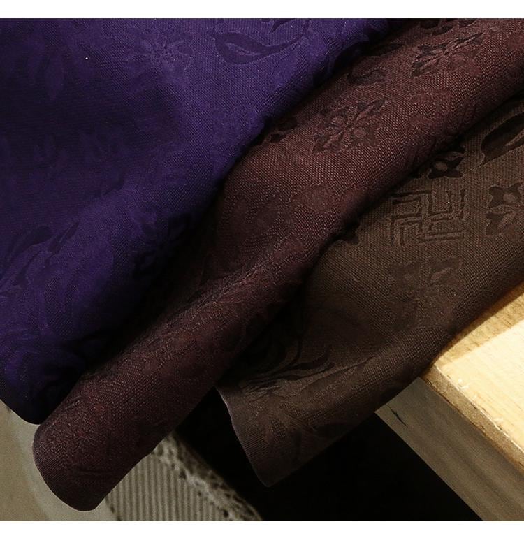 HLMFKS - Handmade 19 Momme HUALUO Jacquard Mud Silk Fabric (Openwork texture) - 110cm by the Yard