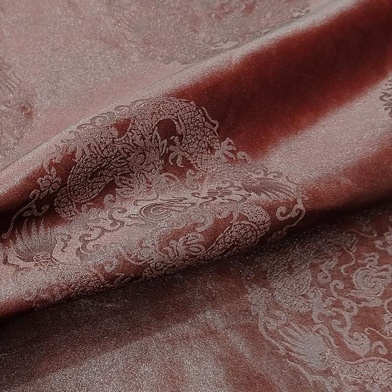 GYSLXZ - Handmade 40 Momme HongYunsha Silk Satin Fabric - 140cm By the Yard