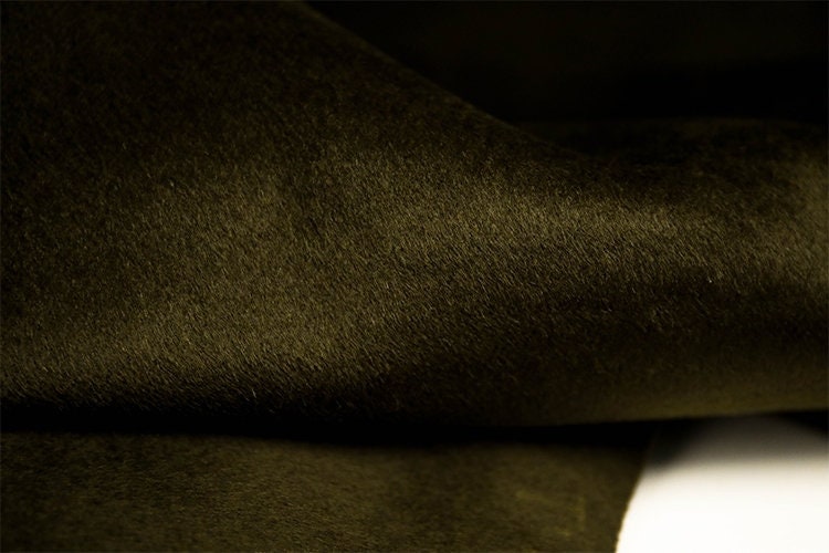 JUNLVS - ArmyGreen Double Faced Alpaca Wool Fabric - 150cm wide by the Yard