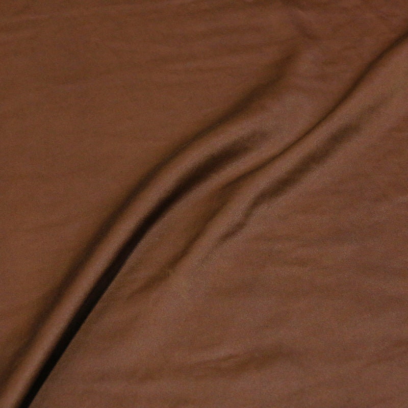 Plant Dyed Brown Red Silk Cotton Blend Fabric By the Yard