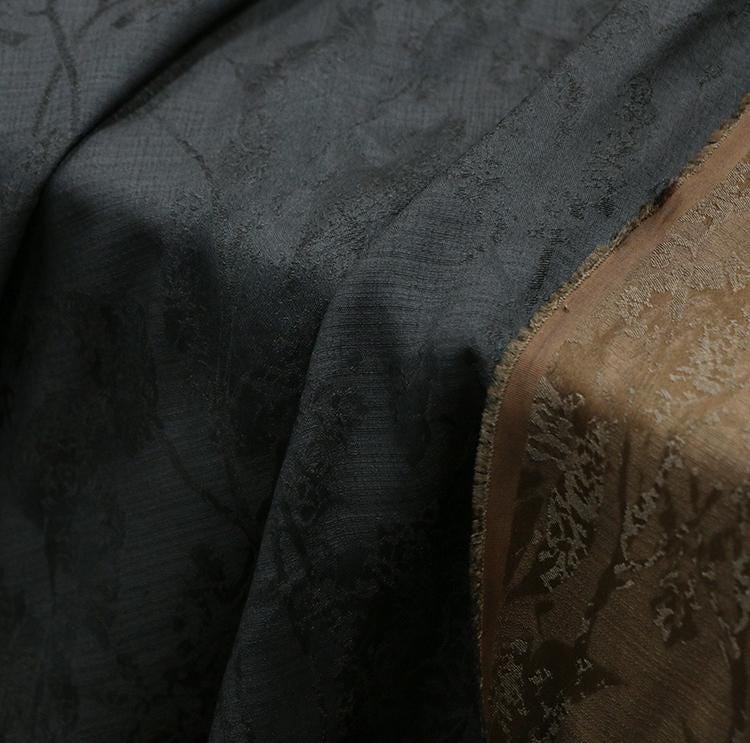 ZUOCAN - 24 Momme Handmade Pure Tussah Silk Gambiered Ganton Gauze Silk Fabric ,130cm By the Yard