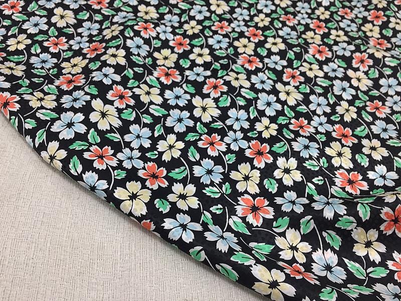 SNBHED - 17 momme Digital Print Sambo Silk Cotton Blend Satin Fabric - 137cm wide by the Yard