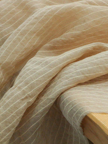 ZANLI - 16 Momme Original Niche Designer Dirty Dyed Dirty Maroon Silk Satin Gauze Silk Cotton Blend Fabric - 110cm wide by the Yard