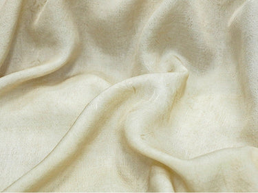 DIRZHU - 19 Momme Dirty Dyed Jacquard Baboo Floral Tussah Silk Fabric - 135cm wide By the Yard