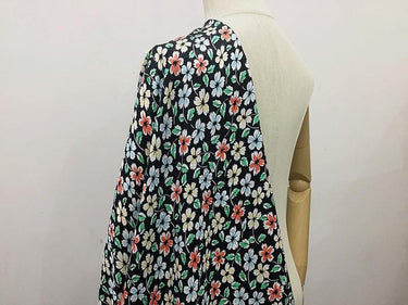 SNBHED - 17 momme Digital Print Sambo Silk Cotton Blend Satin Fabric - 137cm wide by the Yard