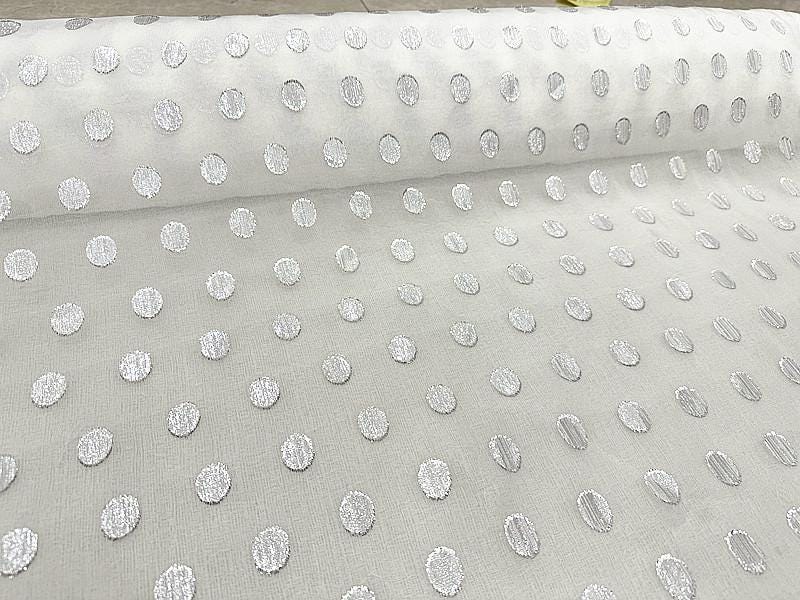 XLJHXY - 10 Momme Sheer Special Cut Flower Silk Fabric - 114cm wide by the Yard