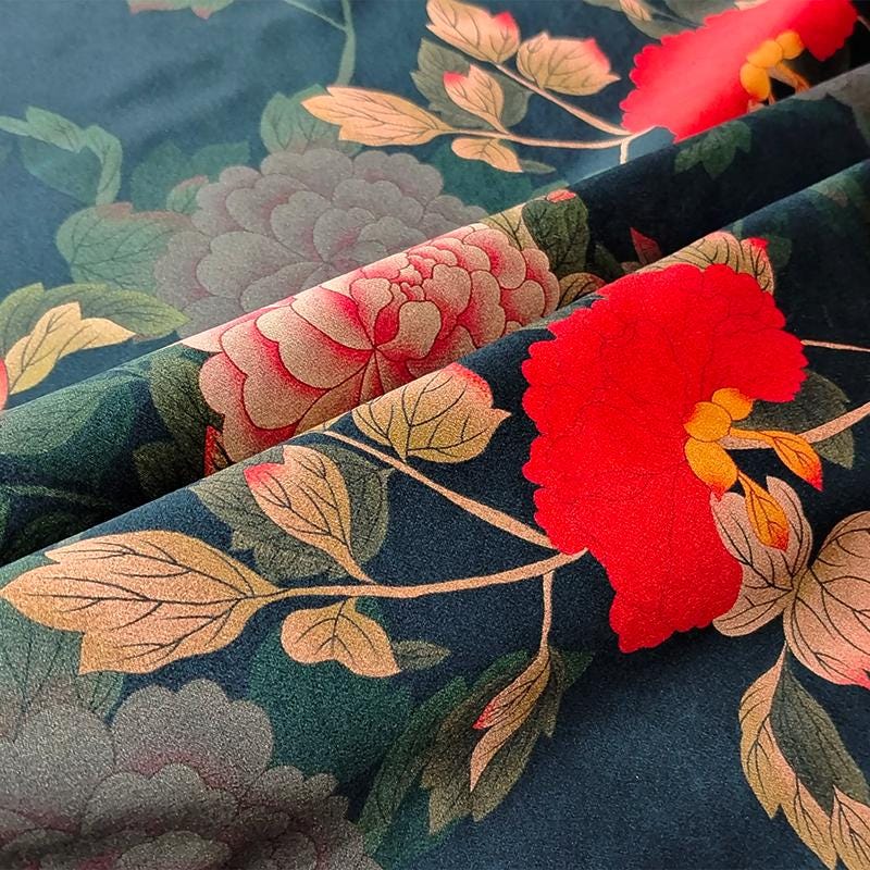 GUYTXM - Handmade 40 Momme Mud Silk Satin Fabric - 112cm By the Yard