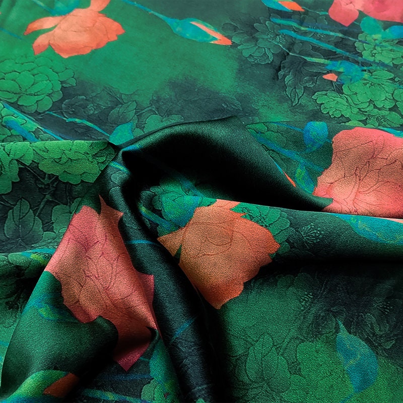 GUYHJS - Handmade 40 Momme Mud Silk Satin Fabric By the Yard