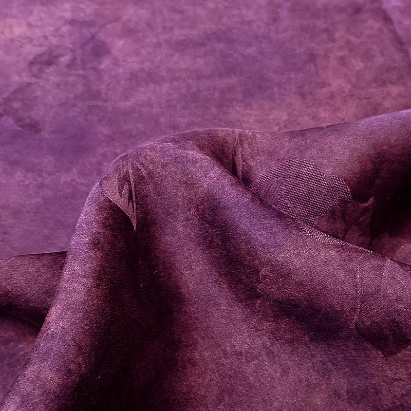 GYHLYH - Handmade 28 Momme HUALUO Jacquard Mud Silk Fabric (Openwork texture) - 112cm by the Yard