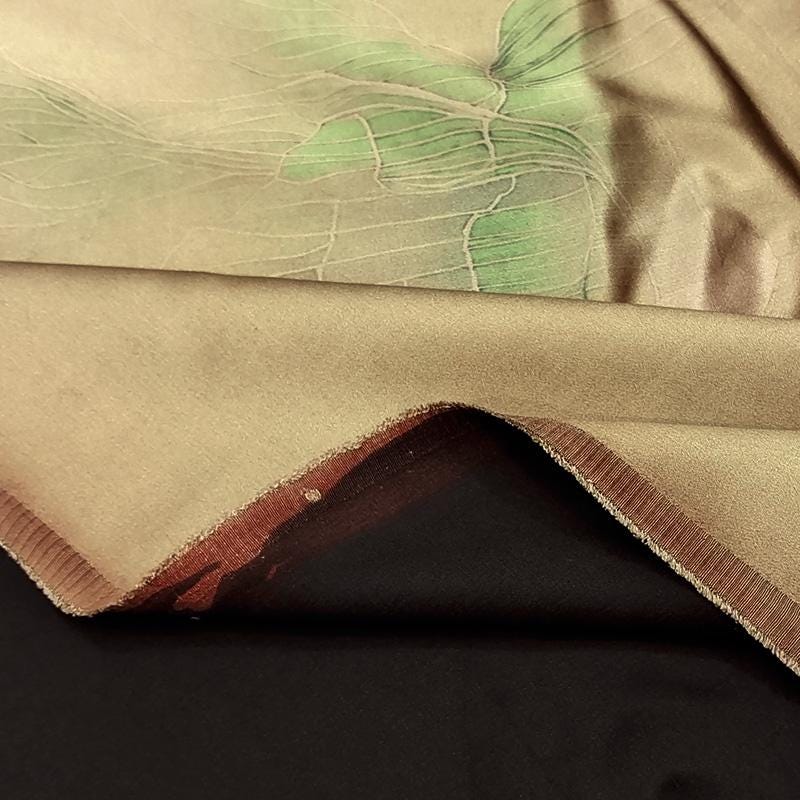 GULYXZ - Handmade 40 Momme Mud Silk Satin Fabric - 112 cm By the Yard