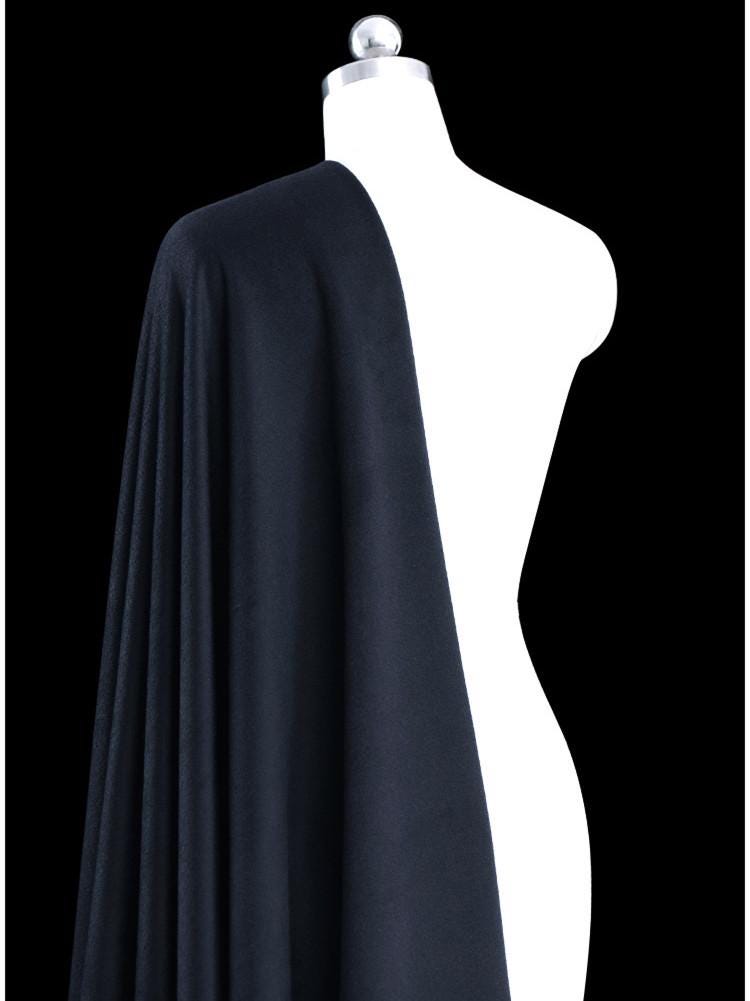 SHEHUA - Special Classic Navy Single-Sided 45% Cashmere Fabric - 150cm wide by the Yard