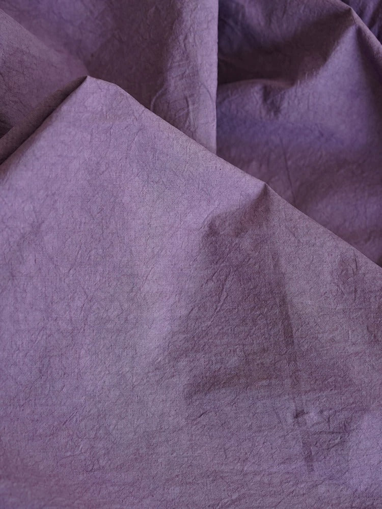Japanese Sun-Dried Linen Cotton Fabric, Color 428A Violet, 150cm Wide by the Yard
